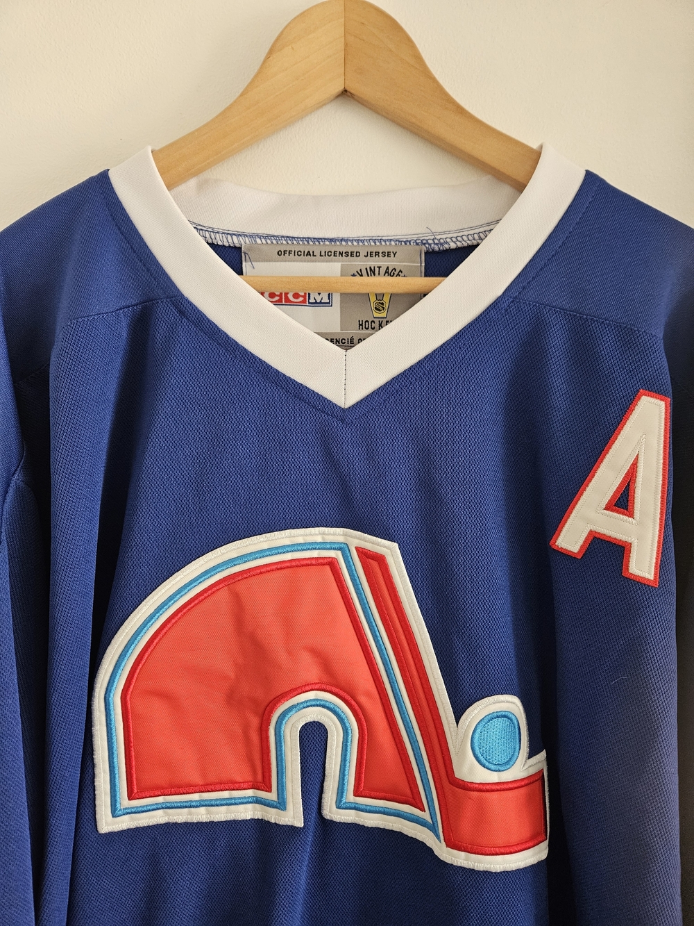 Quebec Nordiques Jersey Vintage Hockey Mens Size 52 Wendel Clark - Picture 5 of 10